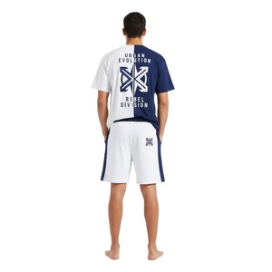 Custom Streetwear Cotton Sportswear Tracksuit and Short with printed and embroidery 2 Piece Shorts <b>Track</b> Suit Men <b>T</b> Shirt Set - Product Image 2