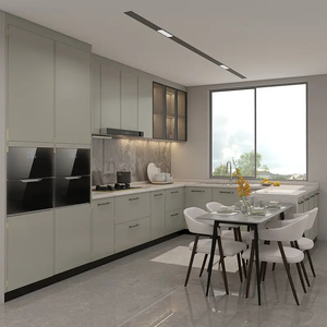 Armoires <span class=keywords><strong>de</strong></span> cuisine en bois massif laquées haute brillance sur mesure, meubles <span class=keywords><strong>de</strong></span> cuisine modernes - Product Image 3