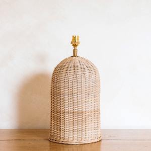 New Arrival Eco Friendly Handwoven Rattan <b>Table</b> <b>Lamp</b> Soft Curved <b>Shade</b> Handmade Lighting <b>For</b> Wholesale Bulk Home Decor Market - Product Image 5