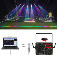 Projecteur laser 10W Pangolin FB4 pour événements de football, lumière de scène à balayage 40KPPS pour tournois de football, soirées à thème, discothèques et DJ