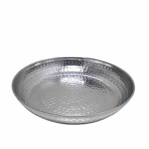 Vaisselle en fer, assiette ronde de service, couleur or, assiettes à dîner pour la décoration des restaurants et des hôtels, assiette de service artisanale - Product Image 2