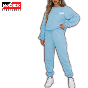 Chándales acampanados de lana con capucha de Invierno para mujer de poliéster 100% de calidad Premium, transpirables, ligeros, de Color sólido, holgados - Product Image 5