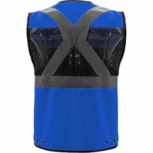 Chaleco de trabajo para hombre con material duradero Transpirable y cómodo Ropa DE SEGURIDAD Técnicas lavadas con bolsillo de 5 dimensiones - Product Image 6