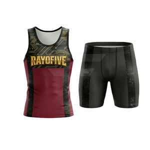 Conjunto de Uniforme de Atletismo de Diseño Personalizado de la Mejor Calidad, Ligero, Transpirable, Antibacteriano, Unisex para Adultos, 100% Poliéster - Product Image 2