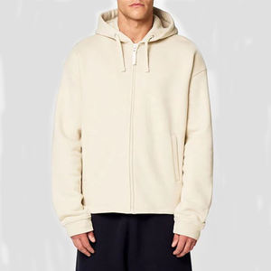 Sudadera con Capucha Personalizada al por Mayor, Logotipo, Color Sólido, Talla Grande, Manga Larga, 100% Algodón, Estilo Holgado y Casual - Product Image 1