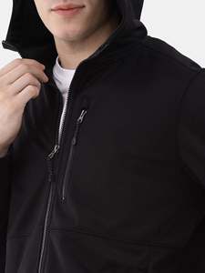 Chaqueta impermeable ligera para hombre, chaqueta de talla grande con capucha para correr, Golf, actividades al aire libre, cierre de cremallera, chaquetas de senderismo con soporte - Product Image 3