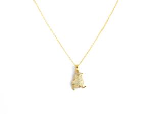 Collar de Plata con Colgante de Pájaro, Plata de Ley 925, Collar con Colgante Hecho a Mano, Collar con Cadena de Diamantes para Mujer - Product Image 3