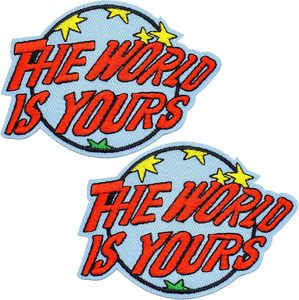 2 pièces brodées thermocollantes, décorations en dentelle pour jeans, pantalons, chapeaux, sac à dos, vêtements, appliques de couture - Product Image 1