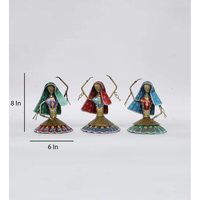 Ensemble de poupées dansantes en métal multicolores, 3 modèles traditionnels, écologiques, personnalisables, artisanat en métal fait main, haute qualité, livraison rapide