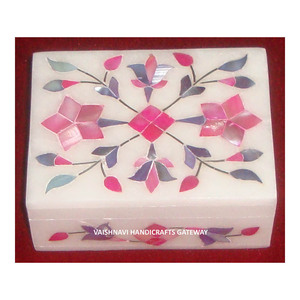 กล่องม็อบทำจากหินธรรมชาติกล่องใส่เครื่องประดับดีไซน์ฝังมุก - Product Image 1