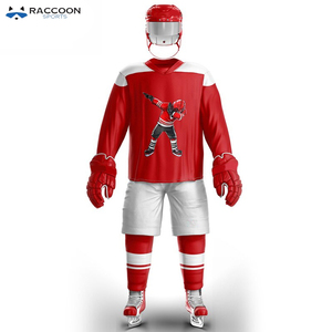 Ensemble d'uniformes de hockey sur glace pour hommes, style 2022, personnalisé, sublimation, qualité supérieure, séchage rapide, respirant, logo personnalisé, Raccoon Sports - Product Image 2