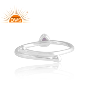 Nouveautés Bague en argent sterling 925 avec pierres précieuses en tanzanite naturelle Bijoux personnalisés pour femmes Cadeau pour elle - Product Image 2