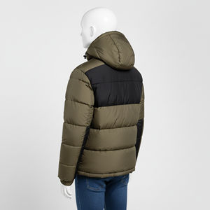 Chaqueta de Invierno para Hombre 2026, de Lona, Acolchada, con Cuello Alto, Logotipo Bordado en la Parte Delantera, Impermeable, Cálida y Resistente al Viento - Product Image 3