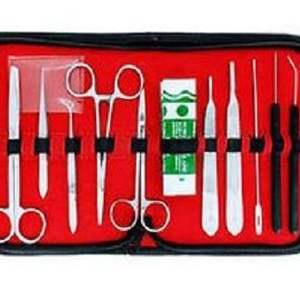 Instruments chirurgicaux du nombril 18 pièces Kit d'instruments chirurgicaux de chirurgie mineure en acier inoxydable avec étui certifié CE - Product Image 2