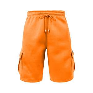 Pantalones cortos de felpa francesa para hombre, informales, con cintura elástica y cordón ajustable, servicio OEM, ropa de calle, pantalones cortos de gimnasio - Product Image 1