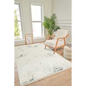 Alfombra de Dormitorio y Juego de Alfombras Netline Home Depot Cream Modern Velvet KD012 100% Micro Poliéster, No Desprende Pelusa, Fácil de Limpiar, Duradera, 80x150 cm - Product Image 6
