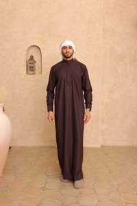 AA impex ชุดเดรสระบายอากาศเข้ารูปของผู้ชายไซส์พิเศษสีทึบดีไซน์มุสลิม thobe เข้ารูปสีทึบสำหรับใส่ไปสวดมนต์แฟชั่นฤดูหนาวซาอุดิอาระเบีย - Product Image 5