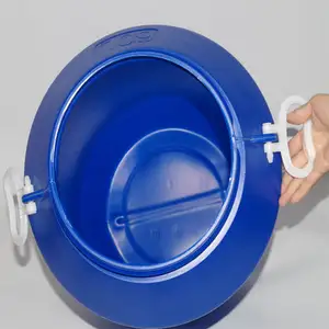 Kunststoff blau offener Deckel / Kunststoff 220 Kunststoff-Trommelfass