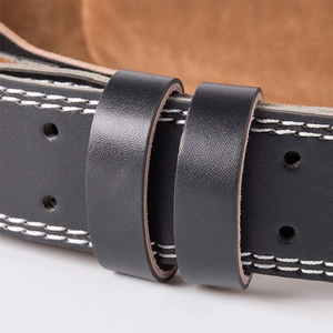Cinturón de Levantamiento de Pesas de Cuero IRON PUNCH INDUSTRIES, Antideslizante, Ajustable, con Soporte Lumbar, Unisex, Cierre de Hebilla, para Entrenamiento de Fuerza - Product Image 5