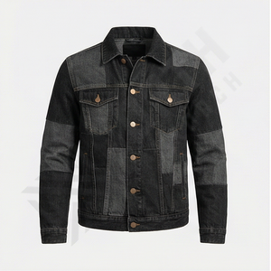 Veste en jean pour homme de haute qualité, coupe ajustée, style décontracté, broderie de logo, vêtements de club, promotion de la marque, vêtements d'extérieur tendance - Product Image 1