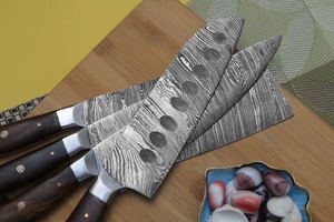 มีดทำครัวเหล็กดามัสกัสเกรดพรีเมียม อเนกประสงค์ รุ่นใหม่ล่าสุด ด้ามไม้ ปรับแต่งได้ รองรับ OEM - Product Image 2