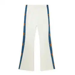 กางเกงวอร์มขายาวสำหรับผู้ชายกางเกงกันลมผ้าไนลอนแนววินเทจซักกรดทรงหลวมประดับพลอยเทียมสำหรับผู้ชาย - Product Image 6