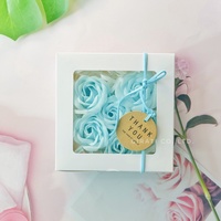 2024 Nouvel An Cadeau Valentine Coffret Cadeau Rose Fleur Savon 100g Rose Fleur Parfum Produit de Thaïlande