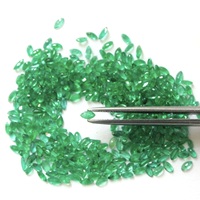 Esmeralda Zambiana Natural de Formas Variadas, Corte Princesa, Facetada, Tratada Térmicamente, de Buena Calidad, para Joyería, Verde, Calibrada, Color IGI