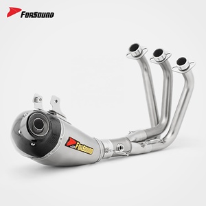 Sistema de Escape para Motocicleta de Fibra de Carbono, Precio de Fábrica Forsound, Sistema Completo para Yamaha <span class=keywords><strong>MT09</strong></span> FZ09 2014-2020 - Product Image 5