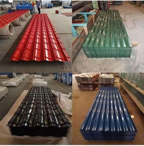 Hoja de acero de bajo carbono de alta calidad PPGI Placas de acero galvanizado prepintado Tejas corrugadas para techos de metal de zinc - Product Image 5