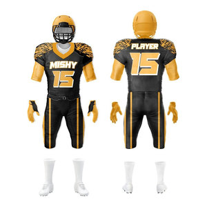 High Quality Custom American Football Uniforms 7 <b>Padded</b> <b>Pants</b> Breathable Anti-Bacterial Quick Dry 100% Polyester Unisex Adult - Product Image 1