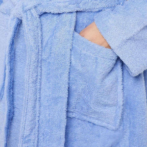 Peignoirs en coton de haute qualité unisexes, conception de logo personnalisée, MOQ faible, peignoir de la meilleure qualité à vendre - Product Image 6