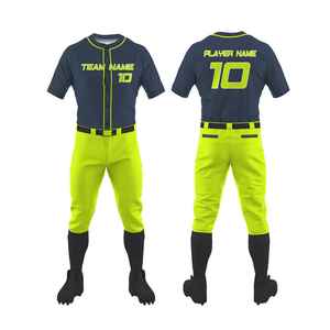 Maillots de baseball pour hommes de haute qualité, chemises à manches courtes à boutons, couleur unie, uniformes de baseball sportifs - Product Image 4