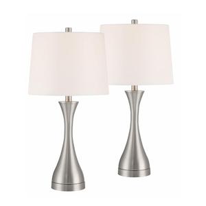 โคมไฟตั้งโต๊ะโลหะสีเงินกลางศตวรรษที่ไม่มีโป๊ะโคมไฟโคมไฟกลางคืนไฟฟ้าสำหรับห้องนั่งเล่นห้องโถงโคมไฟอ่านหนังสือข้างเตียงตกแต่ง - Product Image 5