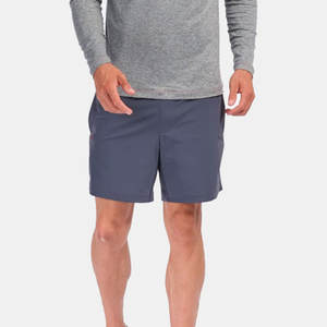 กางเกงขาสั้นออกกำลังกายผ้าฝ้ายสำหรับผู้ชายและผู้หญิงกางเกงขาสั้นออกกำลังกายเล่นกีฬาฟิตเนสลายพื้นลำลองตามสั่ง - Product Image 5