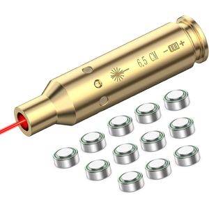 Laser de visée EZshoot 6,5 cm, laser rouge pour la chasse, avec corps en laiton et batterie incluse - Product Image 1