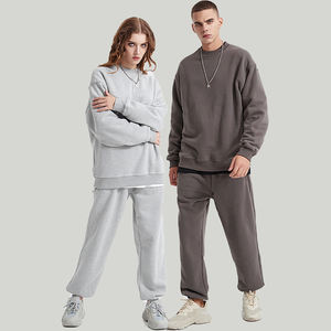 Sweat-shirts pour hommes de qualité supérieure, poids lourd, 100% coton, manches longues, imprimés, surdimensionnés, en coton polyester, poids lourd, col rond - Product Image 3