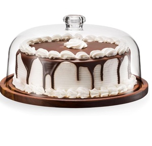 High Quality Handmade Wooden <b>Cake</b> <b>Stand</b> with Stylish <b>Dome</b> Best Wedding <b>Cake</b> Tools for Home & Hotel Use Available Bulk Quantity - Product Image 6