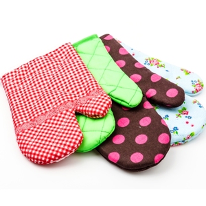 Printed Design Cotton Colorful <b>Oven</b> Mitt With Pink and White Color Beautiful <b>Oven</b> Mitt Supplier - Product Image 4