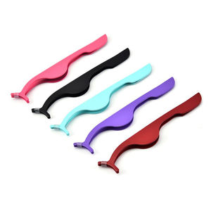 Pinzas Profesionales de Punta Ancha para Pestañas, Aplicador de Precisión de Acero Inoxidable para Cejas, Pinzas para Extensiones de Pestañas con Puntas de Fibra para Salón - Product Image 4