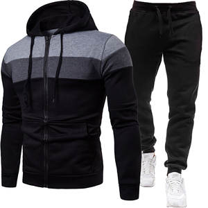 Chándales de niño, ropa de hombre, conjunto de Sudadera con capucha para hombre, sudadera con cremallera, pantalones de chándal deportivos informales, conjunto de chándal para hombre para correr - Product Image 3