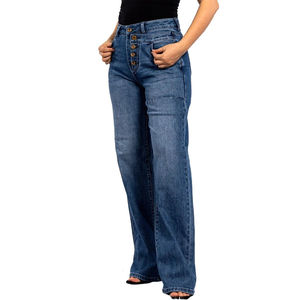 Nouvelle fille taille haute jambe droite lâche maman Denim pantalon haute qualité femmes Baggy petit ami jean pour dames mode pantalon - Product Image 2