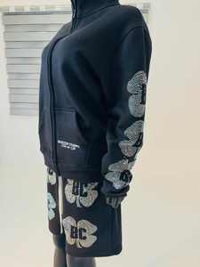 Nouvelle gamme de survêtements d'hiver, doublure en polaire respirante, design imprimé par transfert thermique, taille élastique, poches latérales, polyester/coton - Product Image 3