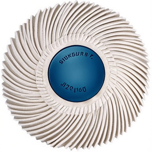 TYROLIT Disque de brosse radiale Sunburst Blanc 76 mm Grain 120 10000 Min- - Product Image 3
