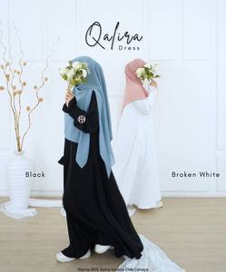 Robe modeste musulmane pour femmes PREMIUM, abaya basique, tissu en polyester de haute qualité, respirant - Product Image 2