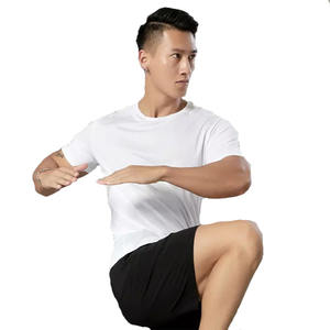 Haute qualité à prix raisonnable T-shirt pour homme Couleur unie Concevez votre propre logo T-shirt confortable pour homme par Fitness Drills - Product Image 4