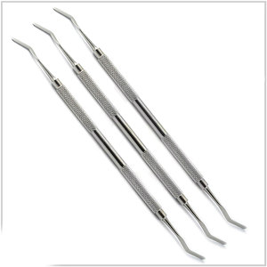Instruments à main médicaux spatule dentaire Heidman en acier inoxydable 3 pièces ensemble 2mm 2.5mm 3mm Instruments de remplissage Composite en plastique CE - Product Image 1