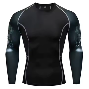 Nouvel arrivage de Rashguard imprimé par sublimation imprimé sur mesure style unique Rushguard haute qualité OEM Mma Rushguard personnalisé votre logo - Product Image 4