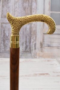 Bastón Clásico de Latón con Mango para una Sólida Sujeción al Caminar, con Estructura Decorativa y Duradera - Product Image 2