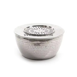Trending Designing Shiny Polished Kitchen Dallah Heater Hammered Round Shape Large Size <b>Tea</b> <b>Pot</b> Dallah Heater for Best Selling - Product Image 1